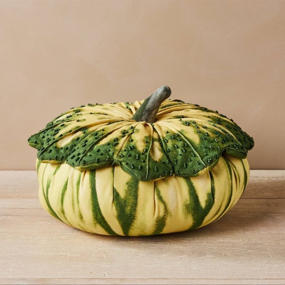 NWT- SOLD OUT! John Derian x Target Thanksgiving Collection Beaded Gourd Pillow!